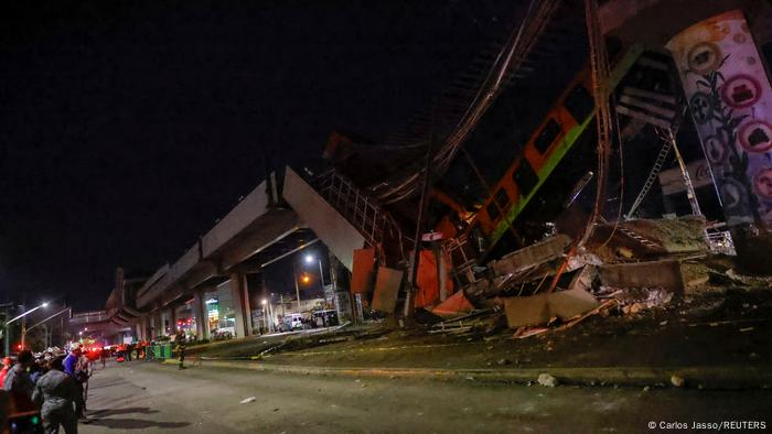 Acidente no metrô da Cidade do México