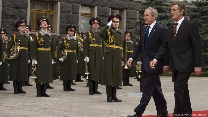 Ukraine Kiew 2008 | Besuch George W. Bush, US-Präsident | mit Wiktor Juschtschenko