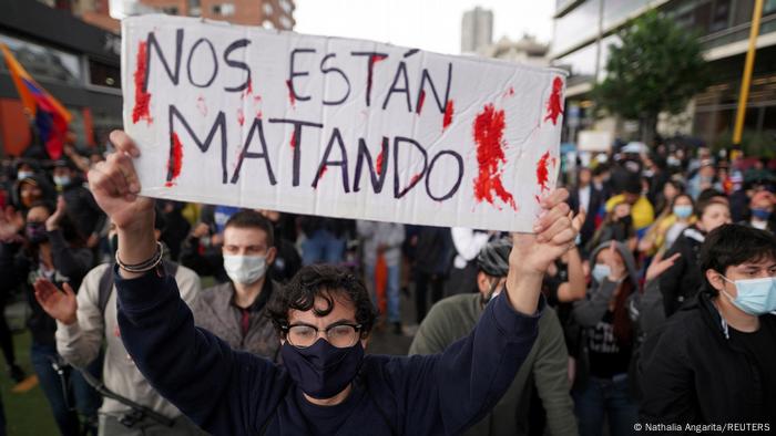 Kolumbien Proteste in Bogotá 