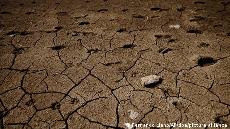 An image of dry, cracked earth