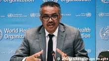 7.8.2020, Genf, Schweiz, 200807 -- BRUSSELS, Aug. 7, 2020 -- Photo taken in Brussels, Belgium on Aug. 6, 2020 shows World Health Organization WHO Director-General Tedros Adhanom Ghebreyesus attending an online press conference held in Geneva, Switzerland. The COVID-19 death toll worldwide has surpassed 700,000, reaching 701,754 as of Thursday, according to the latest number from the WHO. WHO-COVID-19-DEATH TOLL-UPDATE ZhangxCheng PUBLICATIONxNOTxINxCHN