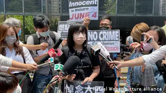 Hongkong Joshua Wong Gericht Demonstration 