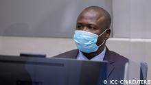 14/04/2021 FILE PHOTO: Lord's Resistance Army ex-commander Dominic Ongwen sits in the dock of the International Criminal Court (ICC) in The Hague, Netherlands, February 4, 2021. ICC-CPI/Handout via REUTERS ATTENTION EDITORS THIS IMAGE HAS BEEN SUPPLIED BY A THIRD PARTY. MANDATORY CREDIT/File Photo