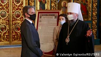В программе визита Энтони Блинкена встреча с главой Православной церкви Украины 