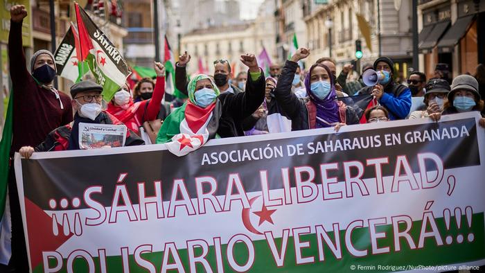 Protest for self-determination in Western Sahara in Granada
