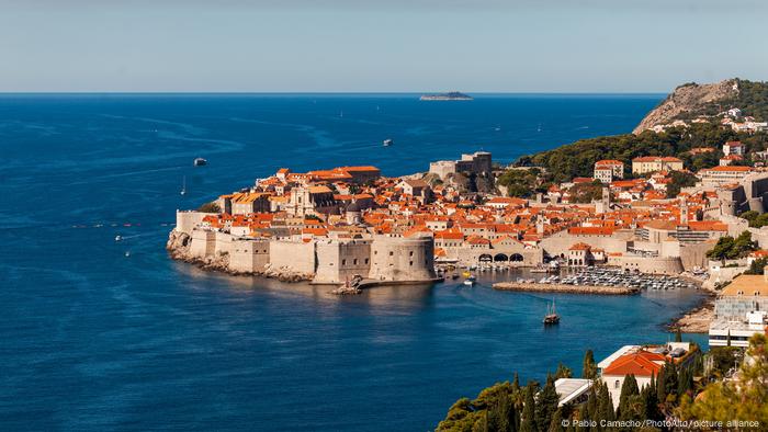 Dubrovnik harbor in Croatia