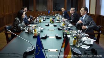 Встреча Светланы Тихановской с министром иностранных дел Германии Хайко Масом, октябрь 2020 года