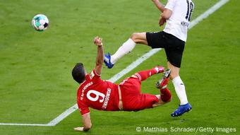 Robert Lewandowski scores a goal Robert Lewandowski scores a goal