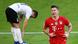 Bayern Munich's Polish forward Robert Lewandowski celebrates after scoring Bayern Munich's Polish forward Robert Lewandowski celebrates after scoring