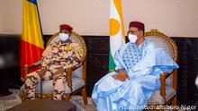 Wann wurde das Bild gemacht? 10.05.2021
Besuch tschadischer Präsident Mahamat Idriss Deby