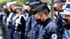 Police at memorial service for slain officer Eric Masson in Avignon, France Police at memorial service for slain officer Eric Masson in Avignon, France