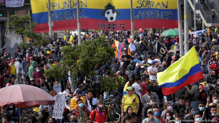 Protestas en Colombia. (Archivo).