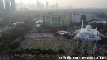 Suasana salat Ied di Jakarta pada tahun 2021