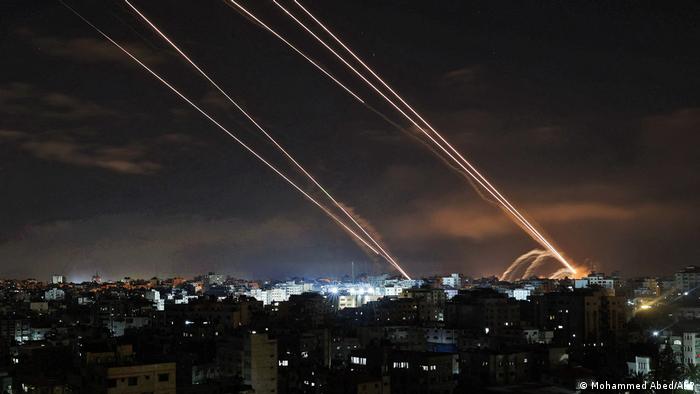 Ракети, запущені із Гази у бік Ізраїлю в ніч на 16 травня