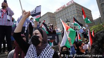 Weltspiegel 17.05.2021 | Nahostkonflikt | USA Chicago | pro-palästinensische Demonstration