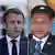 Bildkombo Präsident Emmanuel Macron und Filipe Nyusi 