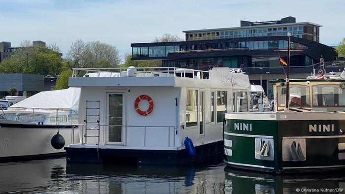 Houseboats in Berlin's Tempelhof Harbor