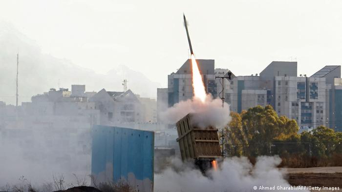 Misil del sistema israelí de defensa Iron Dome. Misil del sistema israelí de defensa Iron Dome.