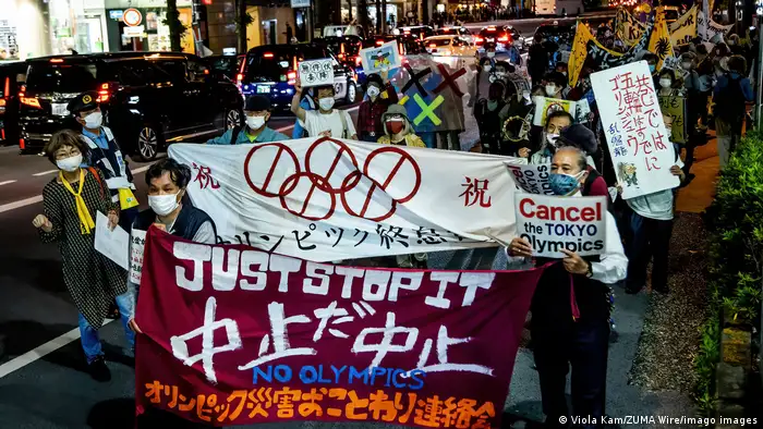 Japan Anti-Olympia-Demonstration in Tokio