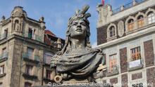 Statue, Cuauhtemoc, Zocalo, Mexiko Stadt, Mexiko