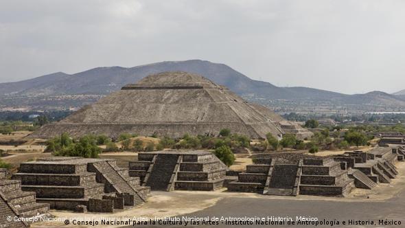 Las pirámides de Teotihuacán.