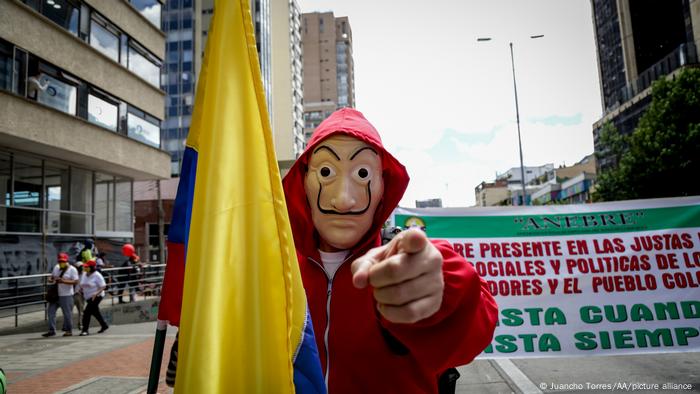 Kolumbien I Protest in Bogota