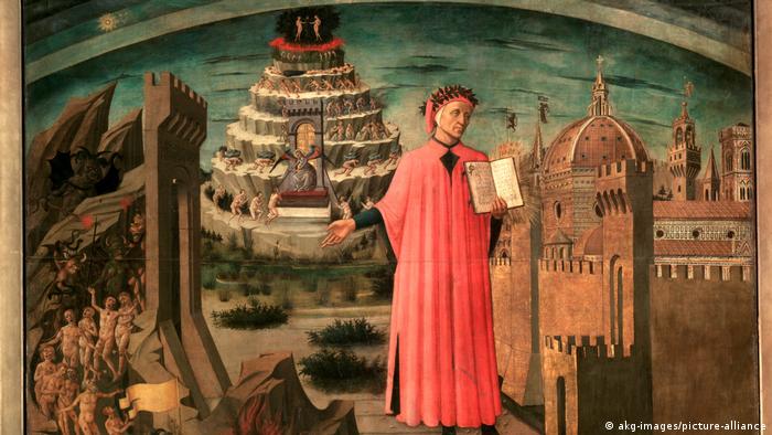 Dante Alighieri (1465) Gemälde von Domenico di Michelino 