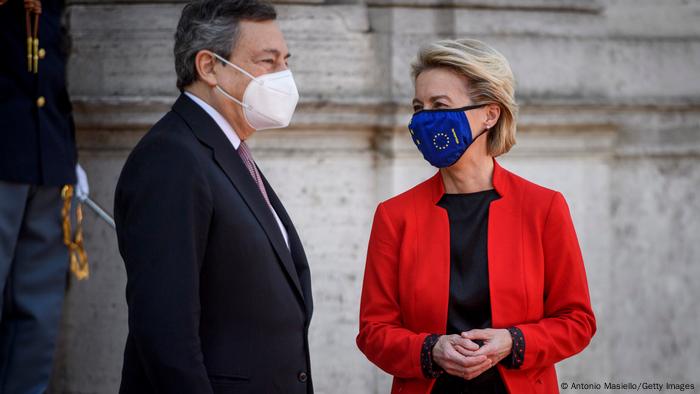Rom Weltgesundheitsgipfel G20 Mario Draghi und Ursula von der Leyen Rom Weltgesundheitsgipfel G20 Mario Draghi und Ursula von der Leyen