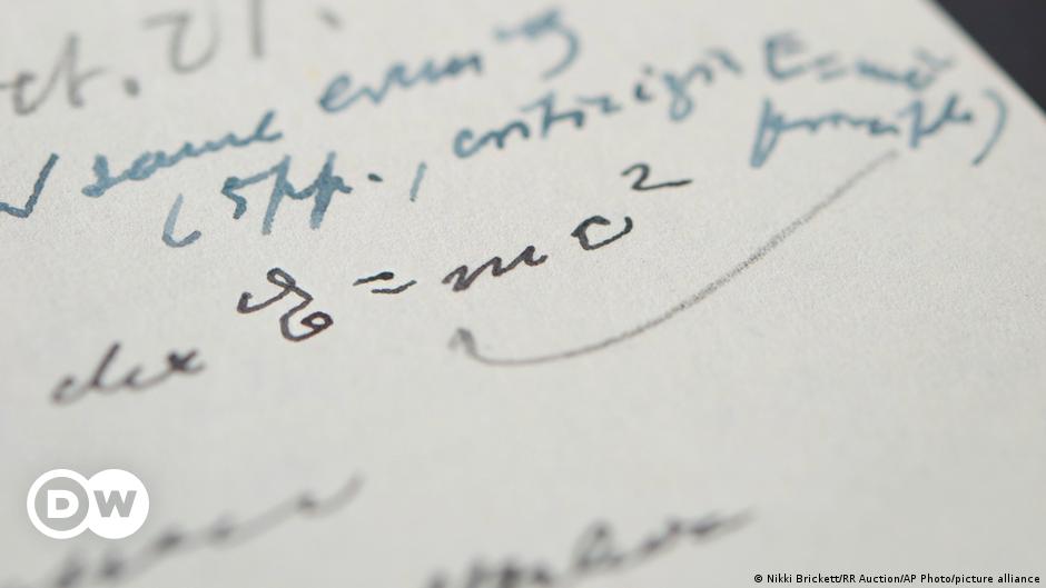 The letter included the fourth known example of Einstein writing the 