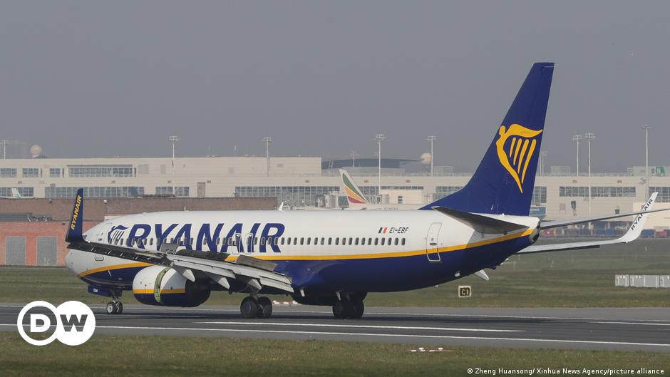 The Ryanair plane was en route to Vilnius when it was diverted to Minsk. The opposition says the move was a bid to arrest a journalist on board who is