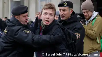 Belarus Minsk 2017 | Roman Protasevich, Festnahme