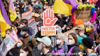 Demonstration against overpriced housing and high rents in Berlin, May 2021