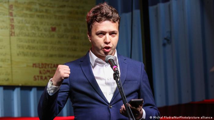 El bloguero y activista Roman Protasevich, en Polonia, en 2020.