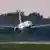 Ryanair plane landing in Vilnius