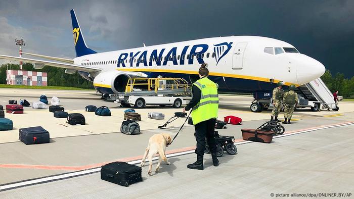 Die in Belarus abgefangene Ryanair-Maschine mit Roman Protassewitsch an Bord