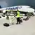 Самолет Ryanair после экстренной посадке в Минске, 23 мая 2021 года