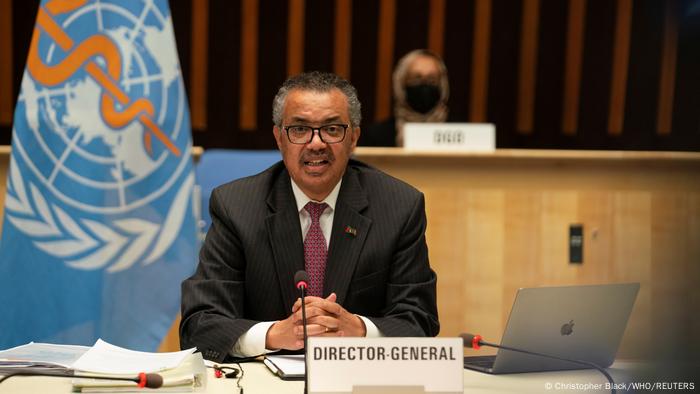 Schweiz Generaldirektor der Weltgesundheitsorganisation (WHO) Tedros Adhanom Ghebreyesus