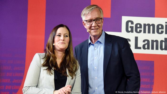 Janine Wissler et Dietmar Bartsch, coprésidents du parti de gauche allemand