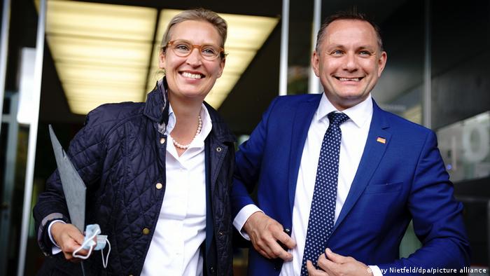 Deutschland Wahlkampf l AfD stellt Spitzenduo vor - Alice Weidel und Tino Chrupalla