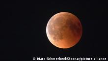 Lunar Eclipse - Moon in Red Colour