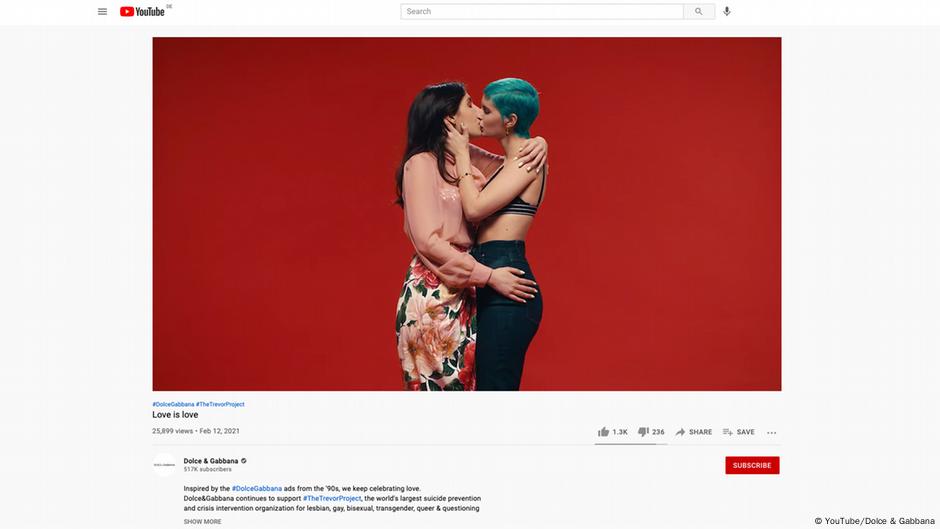 Fiscalía rusa pide prohibir anuncio de besos entre parejas gay de Dolce & Gabbana | El Mundo | DW Fiscalía rusa pide prohibir anuncio de besos entre parejas gay de Dolce & Gabbana | El Mundo | DW