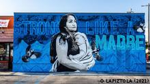 Streetart l Strong like a madre by Lapiztola from Oyxaca