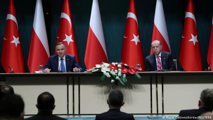 Türkei Präsident Tayyip Erdogan und Andrzej Duda