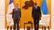 French President Emmanuel Macron and Rwandan President Paul Kagame pose for the photographers at the Presidential Palace French President Emmanuel Macron and Rwandan President Paul Kagame pose for the photographers at the Presidential Palace