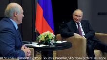 Putin stärkt Lukaschenko den Rücken
