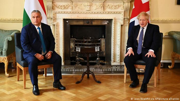 Boris Johnson and Viktor Orban 