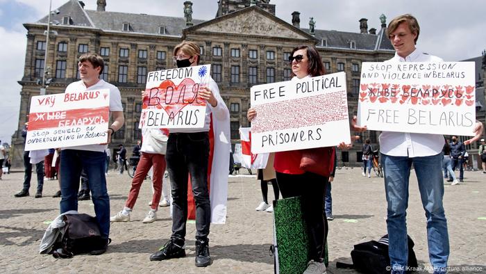 Niederlande | Protest gegen den belarussischen Präsidenten Lukaschenko Niederlande | Protest gegen den belarussischen Präsidenten Lukaschenko