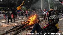 Kolumbien Cali | Demonstranten | Protest gegen Regierung 