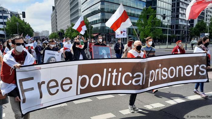 Demonstration gegen Lukaschenko am 29. Mai in Berlin 