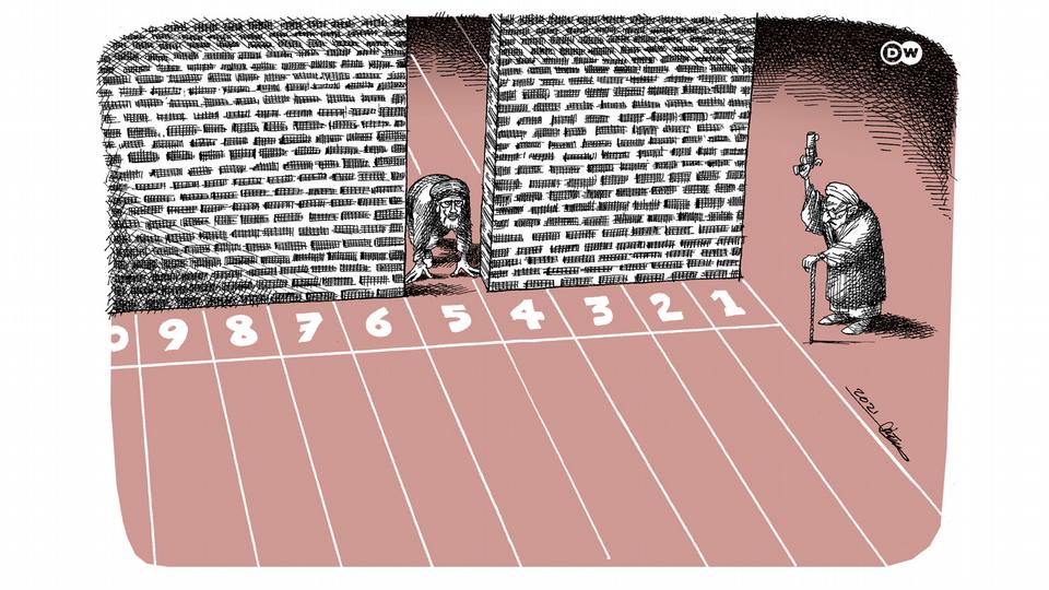انتخابات در نظام اقتدارگرا، کاریکاتوری از مانا نیستانی